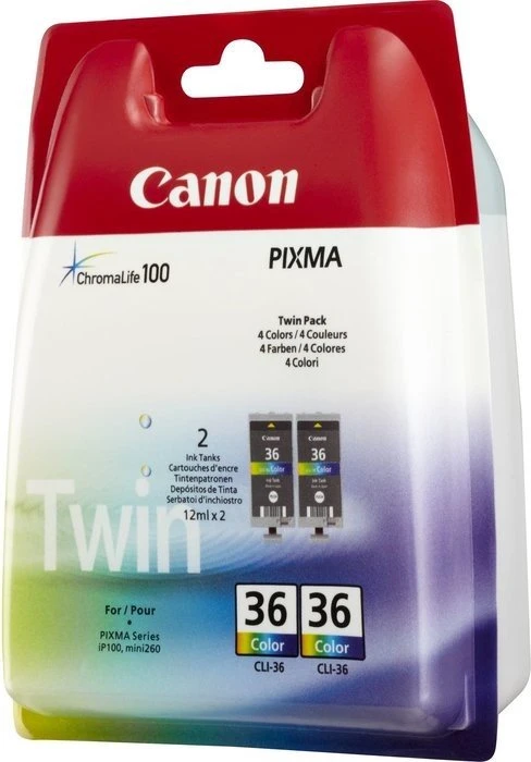 Canon Tinte CLI-36 dreifarbig, 2er-Pack