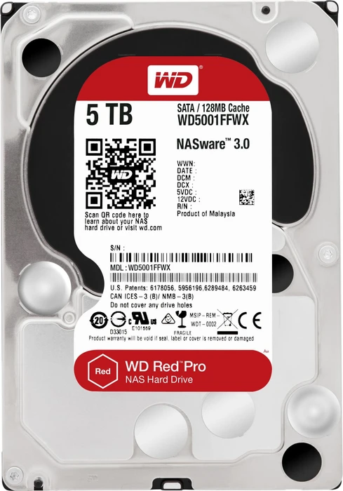 Western Digital WD Red Pro 5TB, 24/7, 512e / 3.5" / SATA 6Gb/s