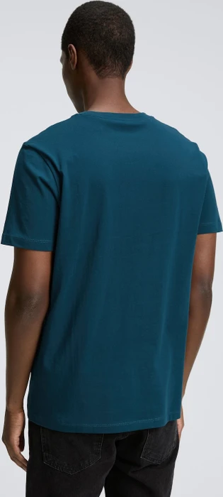 Tom Tailor Basic mit Logo-Print T-Shirt kurzarm tropical lagoon (Herren)