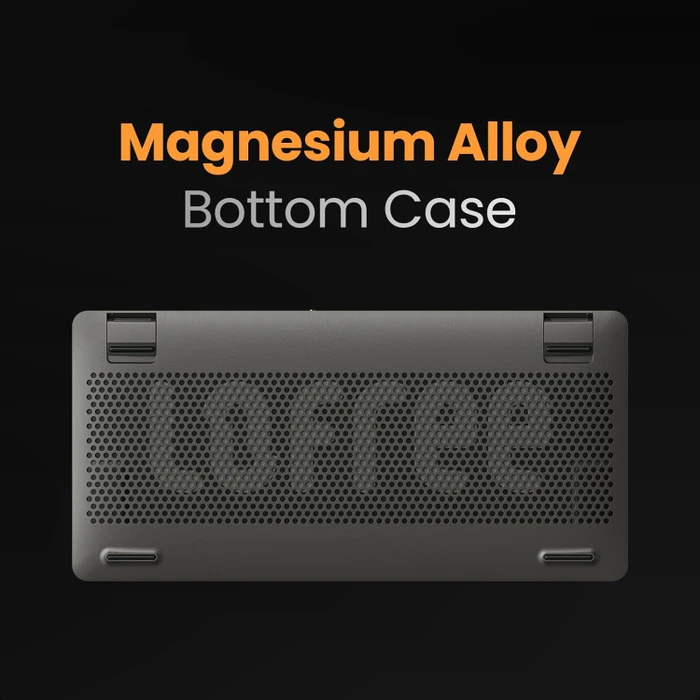 Lofree Edge, Volcano Grey, LEDs weiß, Kailh LOW PROFILE POM 2.0, USB/Bluetooth, US