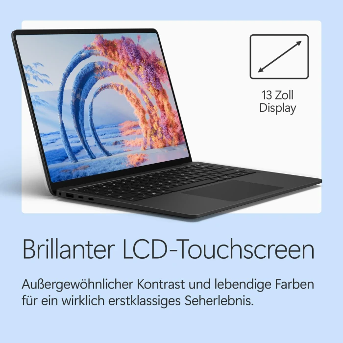 Microsoft Surface Laptop 8 13.8", schwarz, Snapdragon X2 Plus - X2P-64-100, 16GB RAM, 512GB SSD, DE