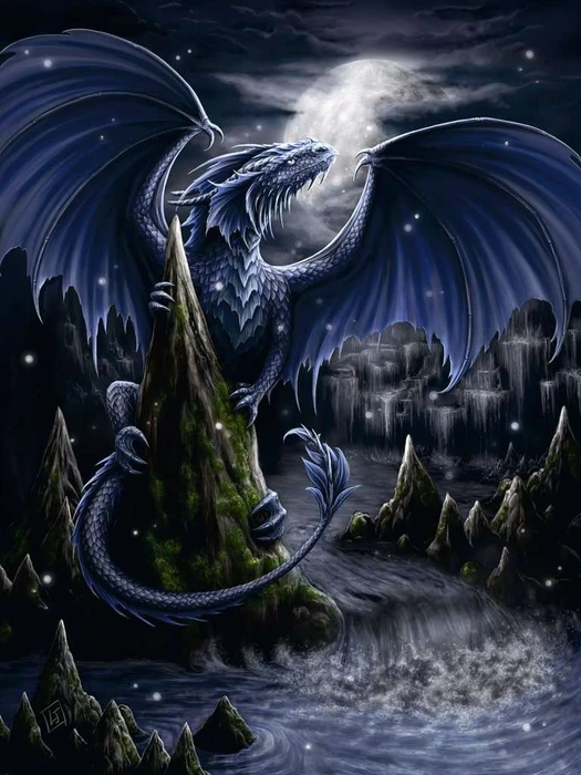 Ravensburger Puzzle Der Schwarzblaue Drache