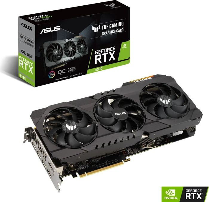 ASUS TUF Gaming GeForce RTX 3090 OC, TUF-RTX3090-O24G-GAMING, 24GB GDDR6X, 2x HDMI, 3x DP