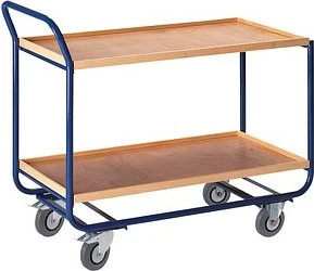 Rollcart 2-Etagen Tischwagen 60x99x117cm blau