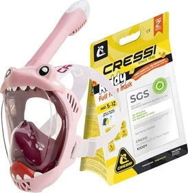 Cressi Dry Trockenschnorchel transparent/rosa (Junior)