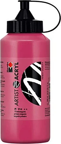 Marabu Artist Acryl Acrylfarbe, primärmagenta, 500ml
