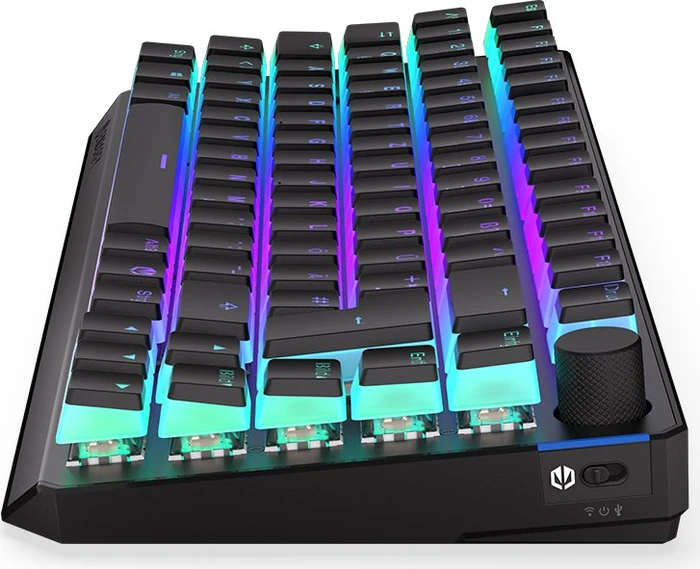 Endorfy Thock 75% Wireless Pudding, PBT, LEDs RGB, hot-swap, Kailh Box BLACK, USB/Bluetooth, DE