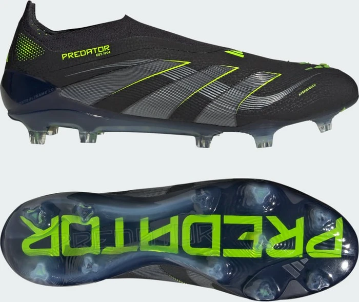 adidas Predator Elite Laceless FG core black/carbon/lucid lemon