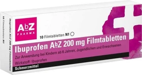AbZ Ibuprofen 200mg Filmtabletten, 10 Stück