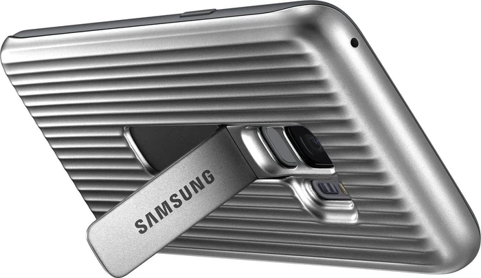 Samsung Protective Standing Cover für Galaxy S9 silber