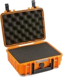 B&W International Outdoor Case Typ 1000 Koffer orange mit Schaumstoffeinsatz