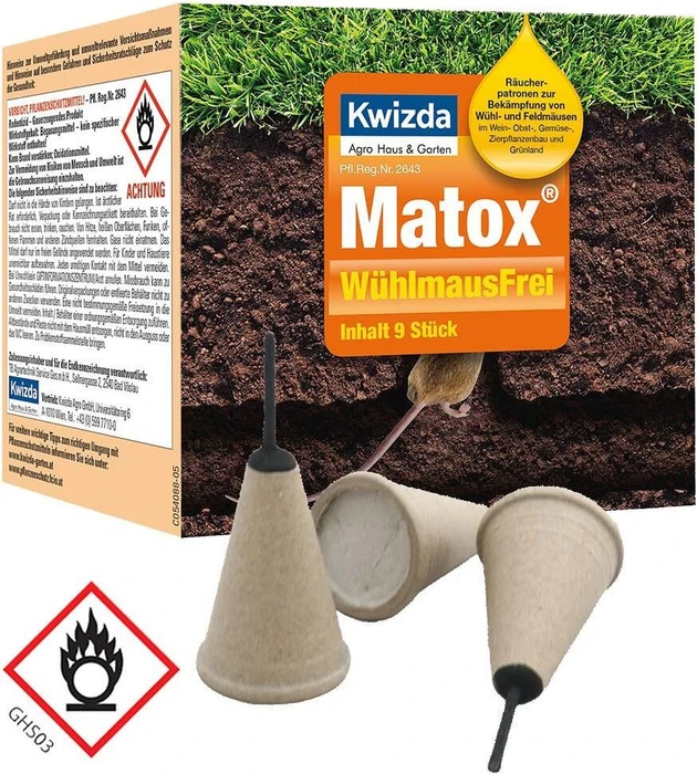 Kwizda Matox Wühlmaus Frei, 9 Stück
