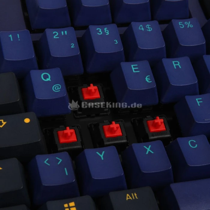 Ducky One 2 PBT blau, Horizon, MX RED, USB, DE