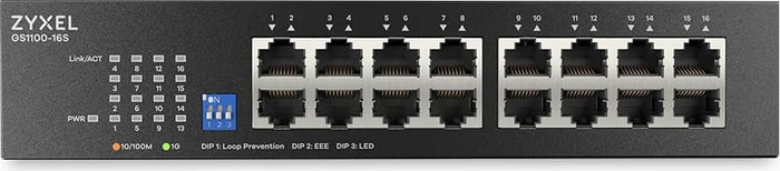 Zyxel GS1100 Desktop Gigabit Switch, 16x RJ-45