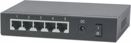 Intellinet Desktop Gigabit Switch, 5x RJ-45, 68W PoE+ PD