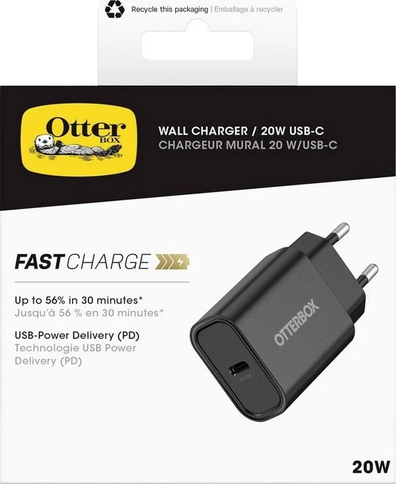 Otterbox USB-C Wandschnellladegerät (EU) Black Shimmer