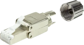 LogiLink RJ-45 Cat8.1 Modularstecker, feldkonfektionierbar, Metall