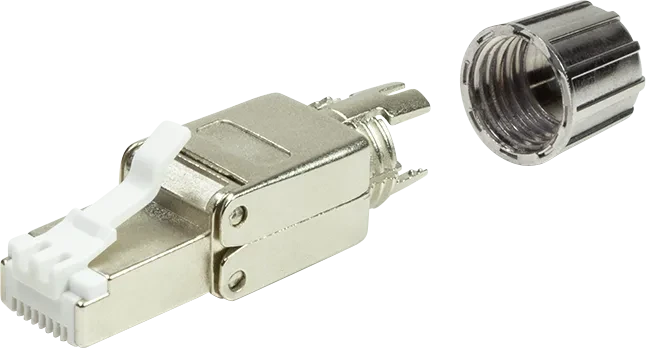 LogiLink RJ-45 Cat8.1 Modularstecker, feldkonfektionierbar, Metall