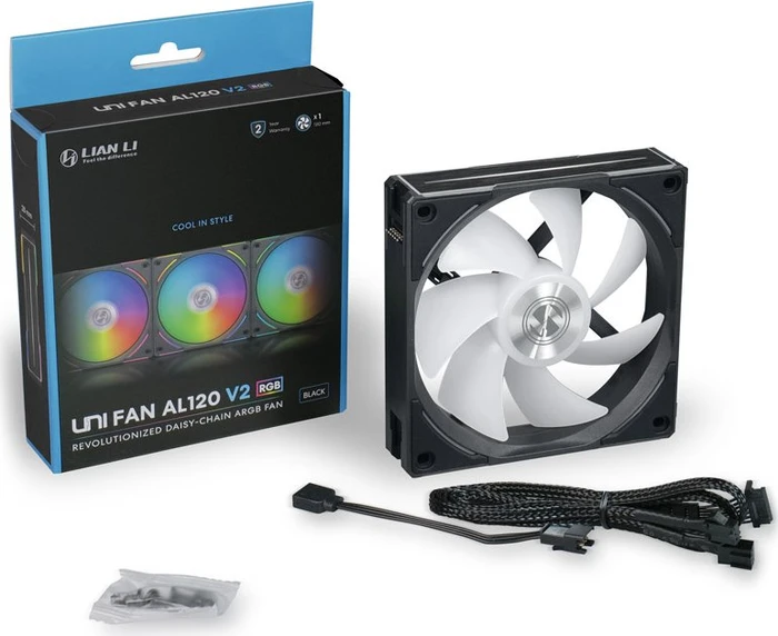 Lian Li Uni Fan AL120 V2, schwarz, 120mm