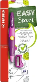 STABILO EASYergo Druckbleistift HB 3.15mm graphit, violett/rosa, Linkshänder, Anspitzer