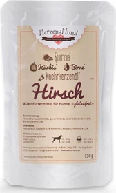 Herzens Hund Hirsch mit Bio Gemüse, 1.95kg (15x 130g)