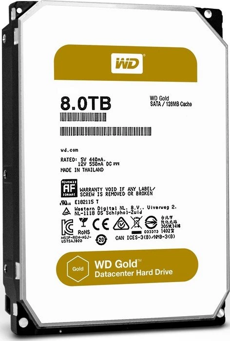 Western Digital WD Gold 8TB, 24/7, 512e / 3.5" / SATA 6Gb/s