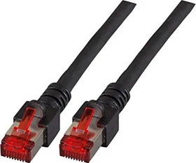 EFB Elektronik Patchkabel, Cat6, S/FTP, RJ-45/RJ-45, 0.5m, schwarz