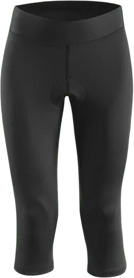 Löffler Basic Gel Tights Fahrradhose 3/4 schwarz (Damen)