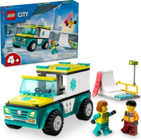 LEGO City - Rettungswagen und Snowboarder