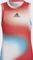 adidas Melbourne Tennis Match Funktionsshirt ärmellos white/vivid red/sky rush (Junior) Vorschaubild