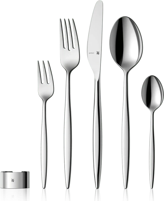 WMF Grace Besteck-Set, 30-tlg. inkl. 6 Serviettenringe