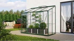 Vitavia Styx 3300 ESG 3mm Anlehngewächshaus smaragd