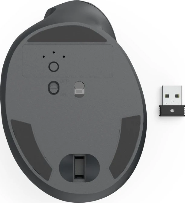 Hama EWM-500L Ergonomic Vertical Mouse, schwarz, Linkshänder, USB