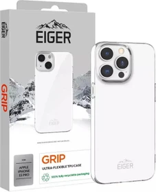 Eiger Grip Case für Apple iPhone 15 Pro transparent