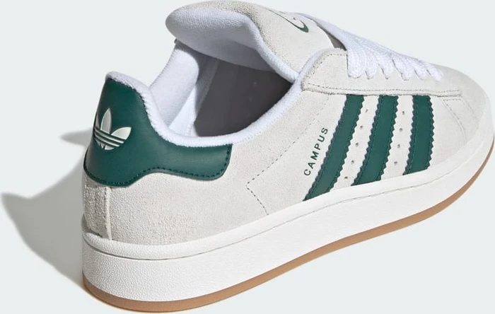 adidas Campus 00s crystal white/core white/collegiate green (Damen)