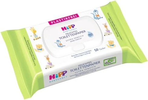 Hipp Babysanft Ultra Sensitive Feuchttücher, 300 Stück (6x 50 Stück)