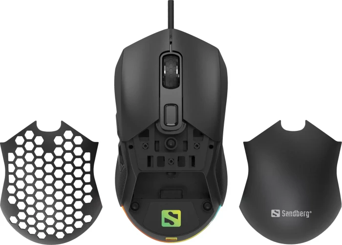Sandberg FlexCover 6D Gamer Mouse, schwarz, USB