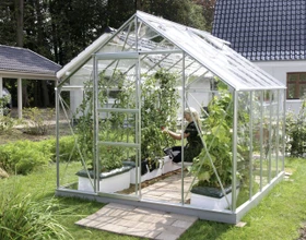 Vitavia Merkur 8300 ESG 3mm Gewächshaus alu
