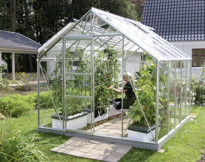 Vitavia Merkur 8300 ESG 3mm Gewächshaus alu