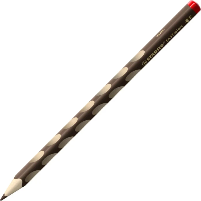 STABILO EASYcolors Buntstift dunkelbraun, Rechtshänder, 12er-Pack