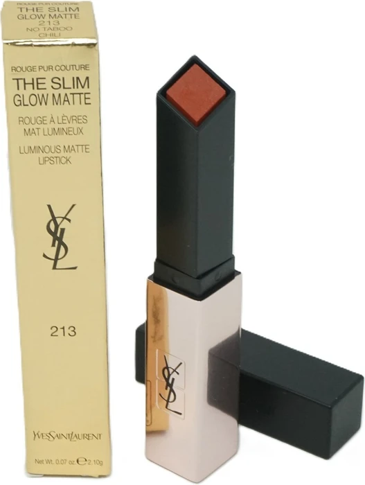 Yves Saint Laurent Rouge Pur Couture The Slim Glow Matte Lippenstift 213 No Taboo Chili, 2.1g