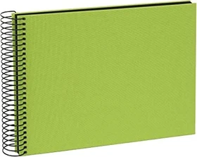Goldbuch Spiralalbum, 24x17, 40 schwarze Seiten, Bella Vista grün