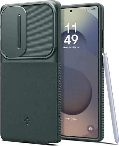 Spigen Optik Armor für Samsung Galaxy S25 Ultra Abyss Green