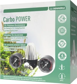 Dennerle Carbo POWER, Präzisions-Druckminderer für Einweg CO2 Druckflaschen, mit 2x Manometer