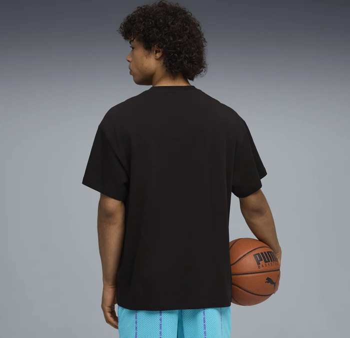 Puma Melo Alwayz On 1 Basketball T-Shirt kurzarm puma black/glowing red (Herren)