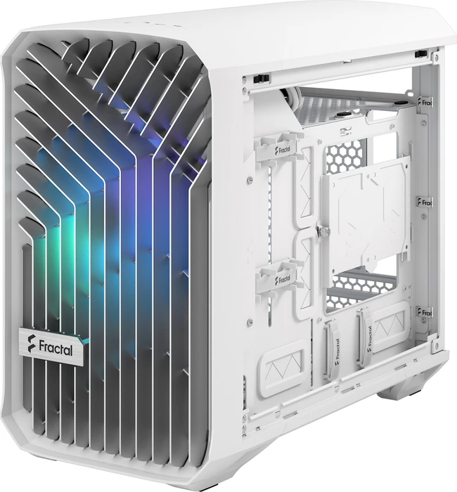 Fractal Design Torrent Nano White RGB TG Clear Tint, Glasfenster, Mini-ITX