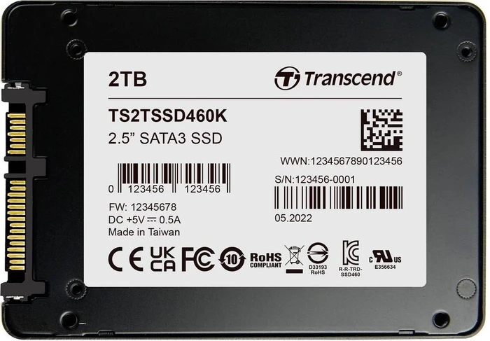 Transcend SSD460K 2TB, 2.5" / SATA 6Gb/s