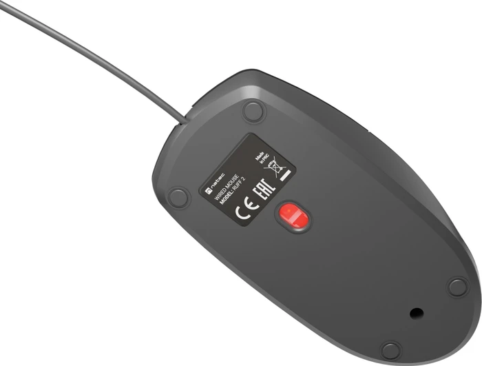 Natec Ruff Plus Mouse schwarz, USB