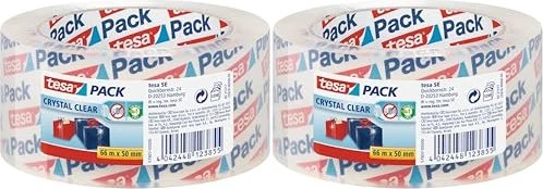 tesa tesapack kristall-klar, Klebeband, 50mm/66m, 1 Stück