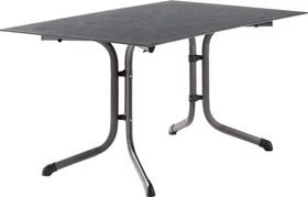 Sieger Boulevard Polytec Klapptisch 140x90cm eisengrau/schieferdekor anthrazit